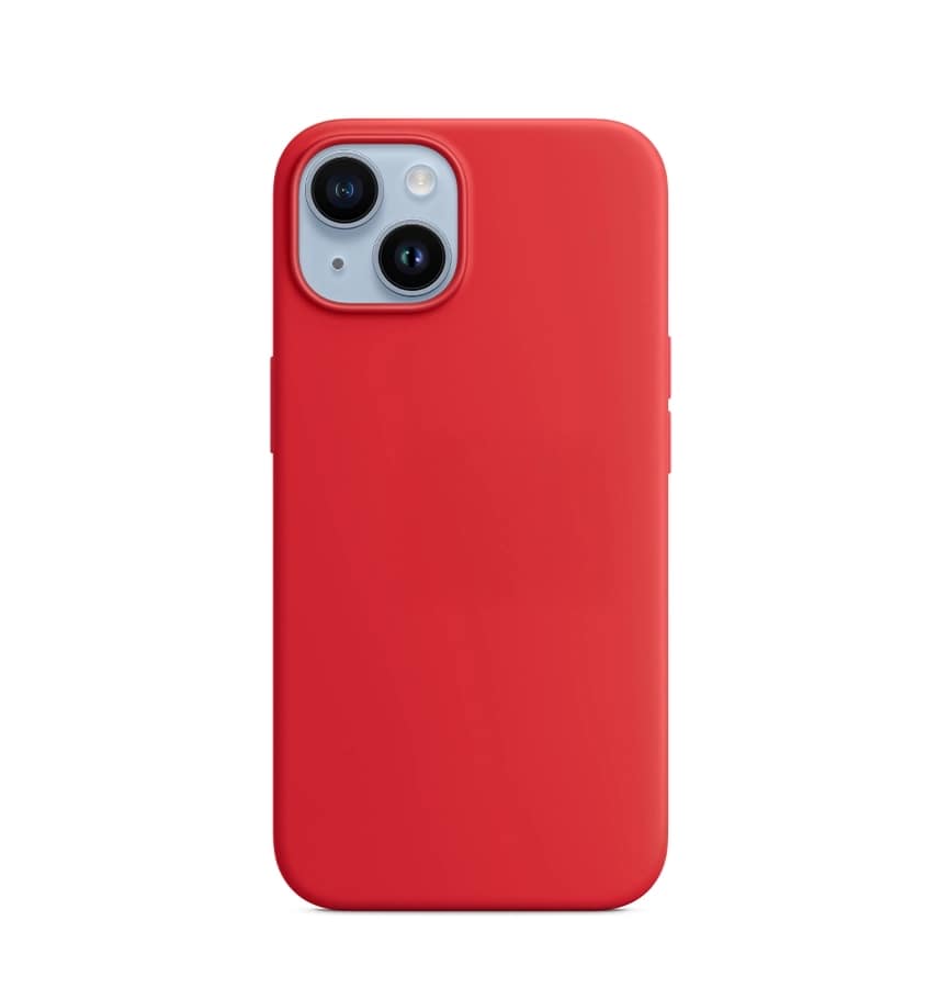 IPHONE 14 PLUS MERCURY SILICON COVER RED
