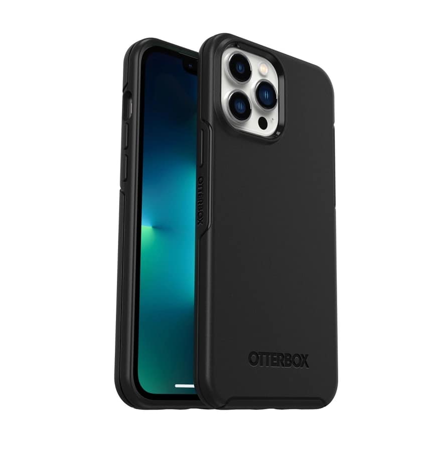 iPhone 13 Pro Max Case – Black | OtterBox Symmetry Series, Soft Touch Protective Cover