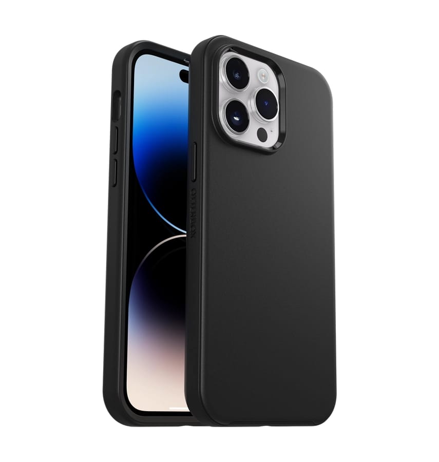 iPhone 14 Pro Max Case – Black | OtterBox Symmetry Series, Antimicrobial Soft Touch Protective Cover
