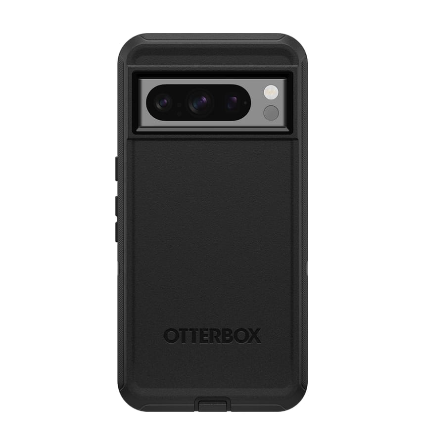 Google Pixel 8 Pro Case - Black | OtterBox Defender Series, Scratch-Resistant Rugged Protective Back Cover
