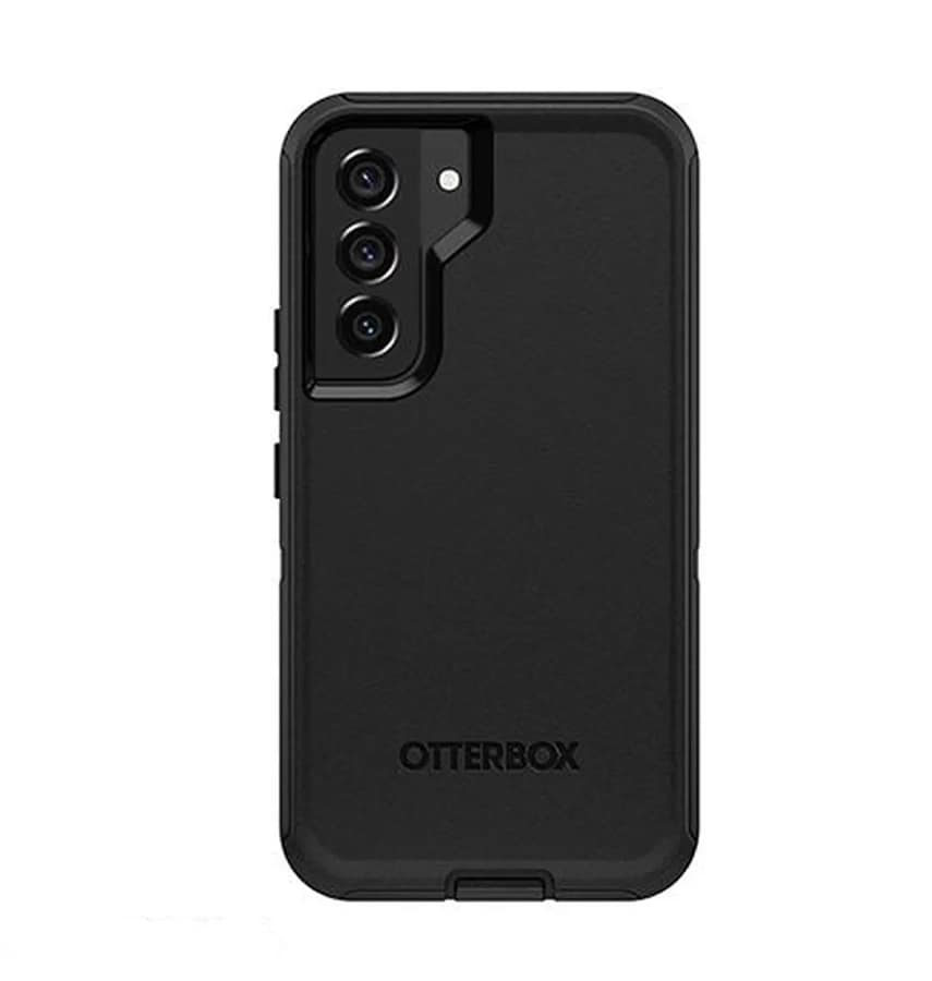 Samsung S22 Case - Black | OtterBox Defender Series, Scratch-Resistant Rugged Protective Back Cover