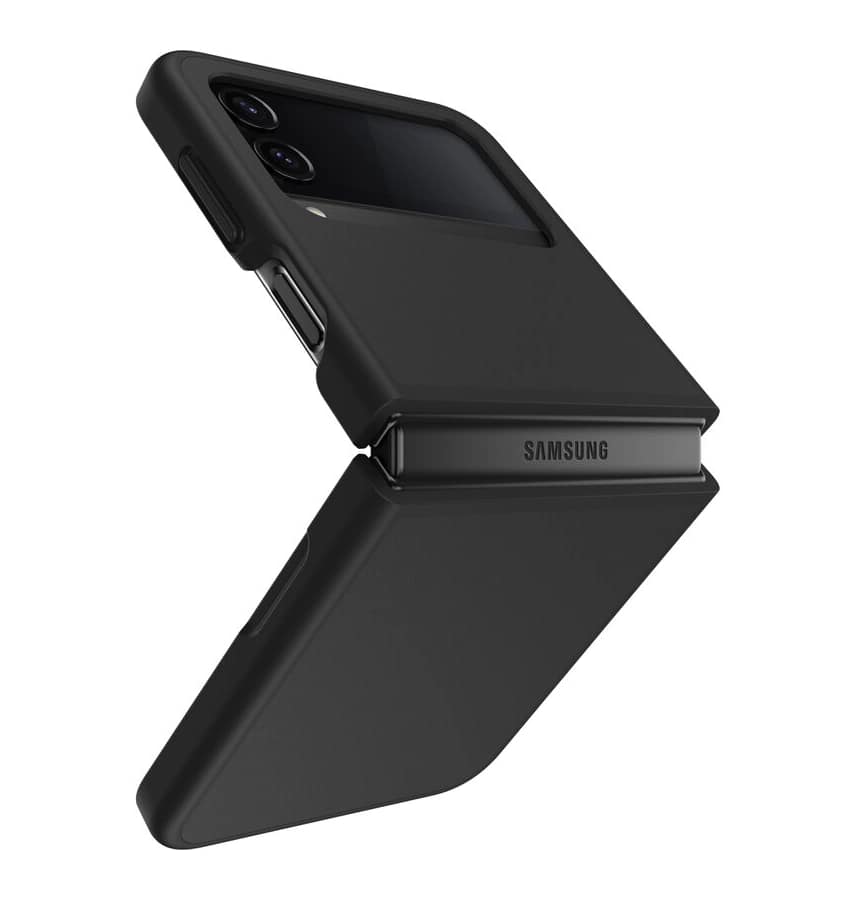 Samsung Z Flip 4 Case - Black | Otterbox Thin Flex Series, Wireless Charging Compatible Back Cover