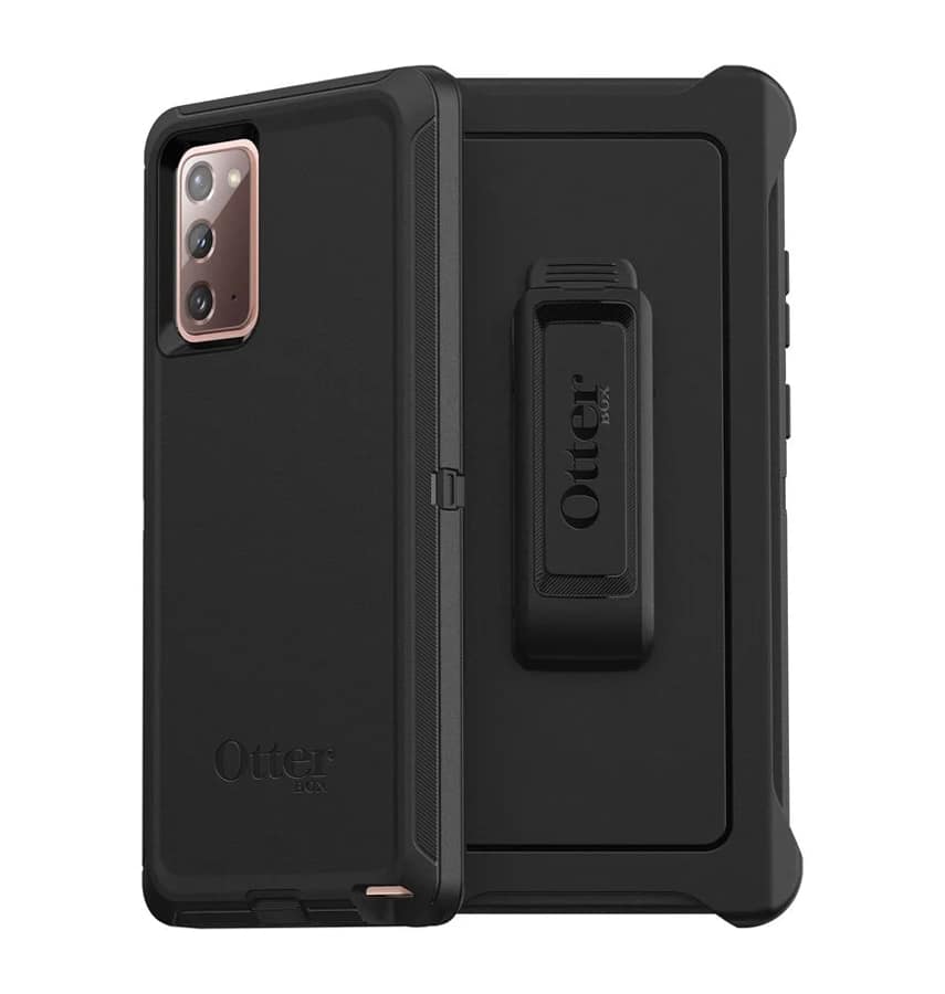 Samsung Note 20 Case – Black | OtterBox Defender Series, Soft Touch Protective Cover