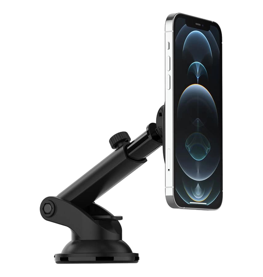 Otterbox Car Dash & Windshield Mount MagSafe - Black | Adjustable & Extendable, Portrait or Landscape Mode, for iPhone 12 Series