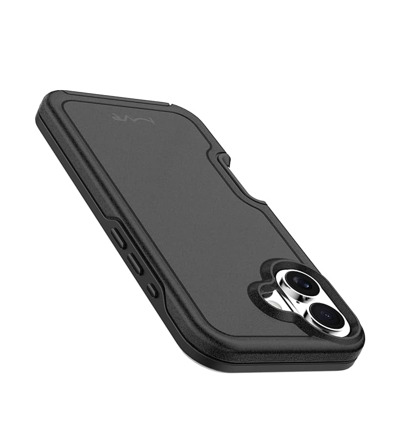 iPhone 17 MVR Armour Case – Black | Matte Anti-Slip Grip, Wireless Charging
