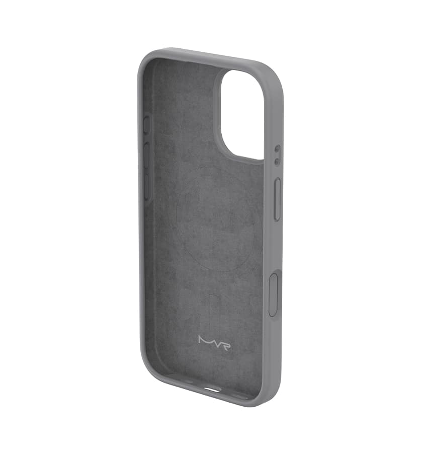 iPhone 17 Liquid Silicone Case – Grey | MVR Anti-Dust Coating, Shock-Absorbent