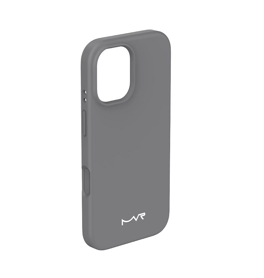 iPhone 17 Liquid Silicone Case – Grey | MVR Anti-Dust Coating, Shock-Absorbent