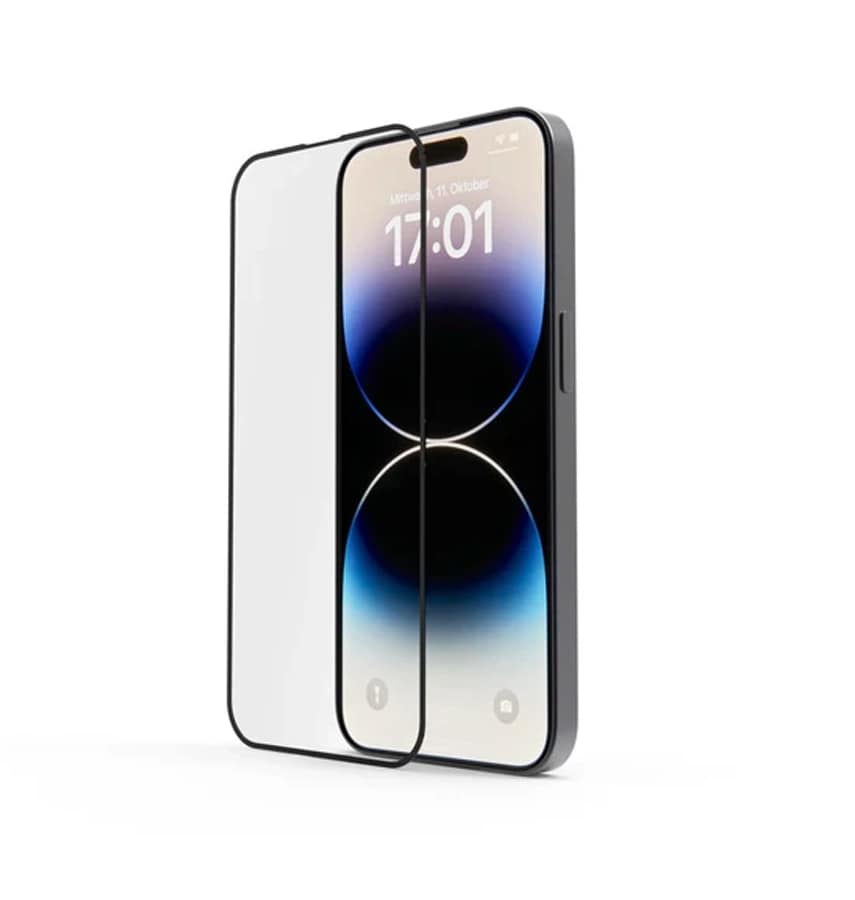 iPhone 17 Privacy Tempered Glass – Black | Anti-Spy 45° Privacy, 9H Hardness, Blue Light Filter