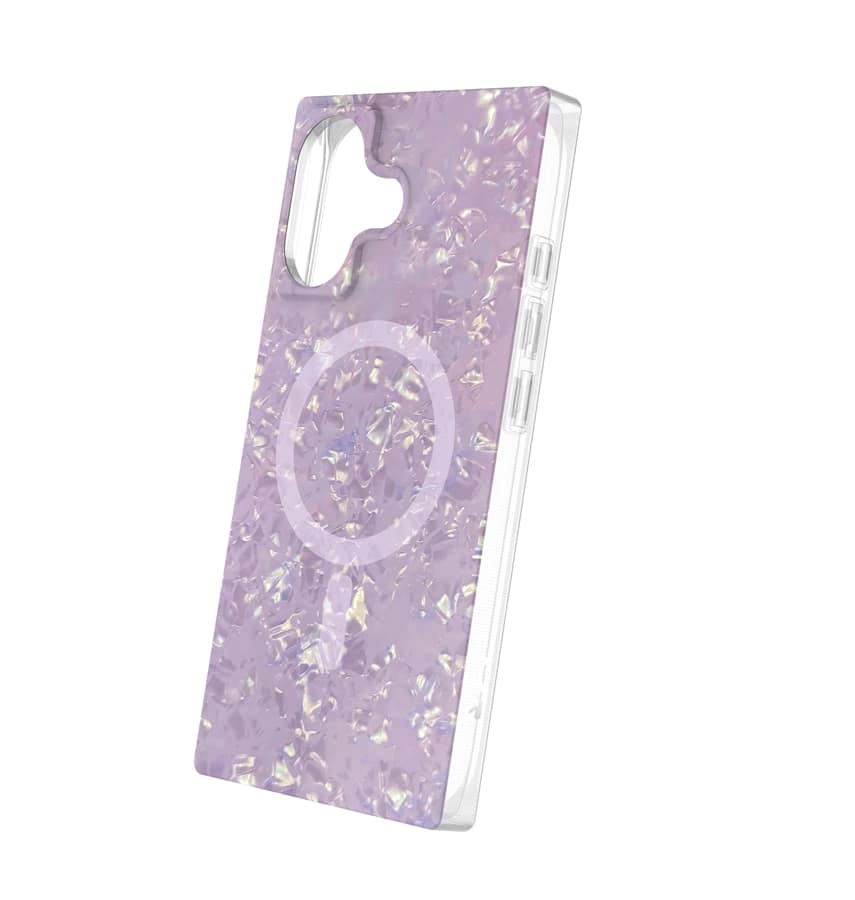 iPhone 17 Blox Case – Peach Pearl | MVR Iridescent Finish, Interchangeable Panels, Wireless Charging Compatible