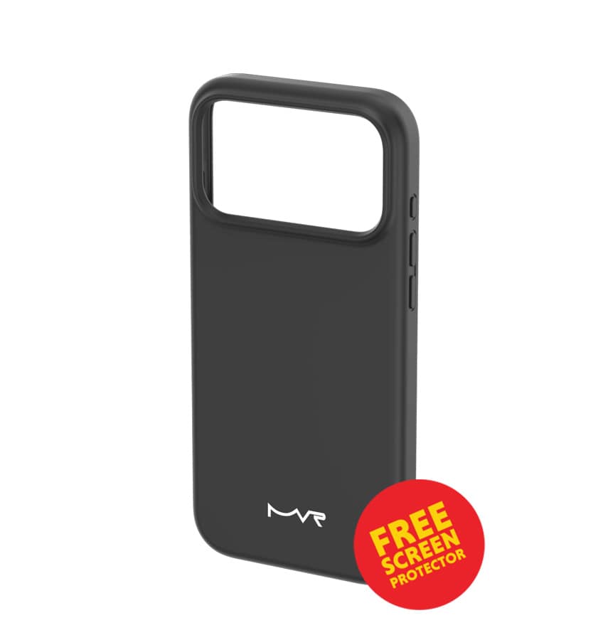 iPhone 17 Pro Case – Black | MVR Liquid Silicone Soft-Touch Finish, Anti-Slip Grip, Premium Protection