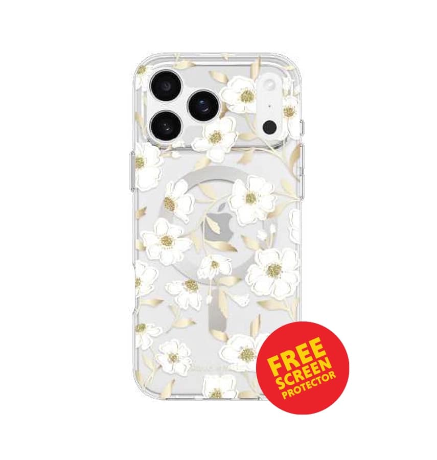 iPhone 17 Pro MagSafe Case – Sunshine | Kate Spade Floral Stylish Floral Design, Slim Fit, MagSafe Compatible