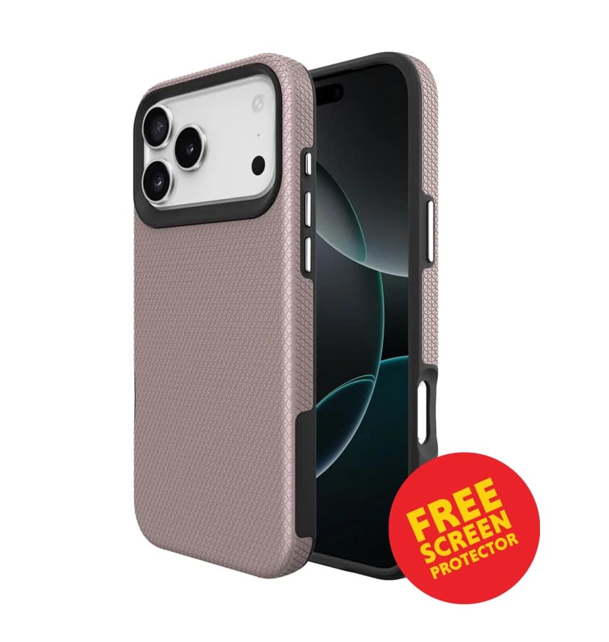 iPhone 17 Pro Max Triangle MagSafe Case – Rose Gold | Stylish Geometric Design, Slim Fit, Magnetic Charging Ready