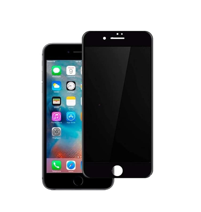 iPhone 7 Plus/8 Plus Privacy Tempered Glass – Black | Anti-Spy Screen Protector, 9H Hardness, Smooth Touch, Edge-to-Edge Fit