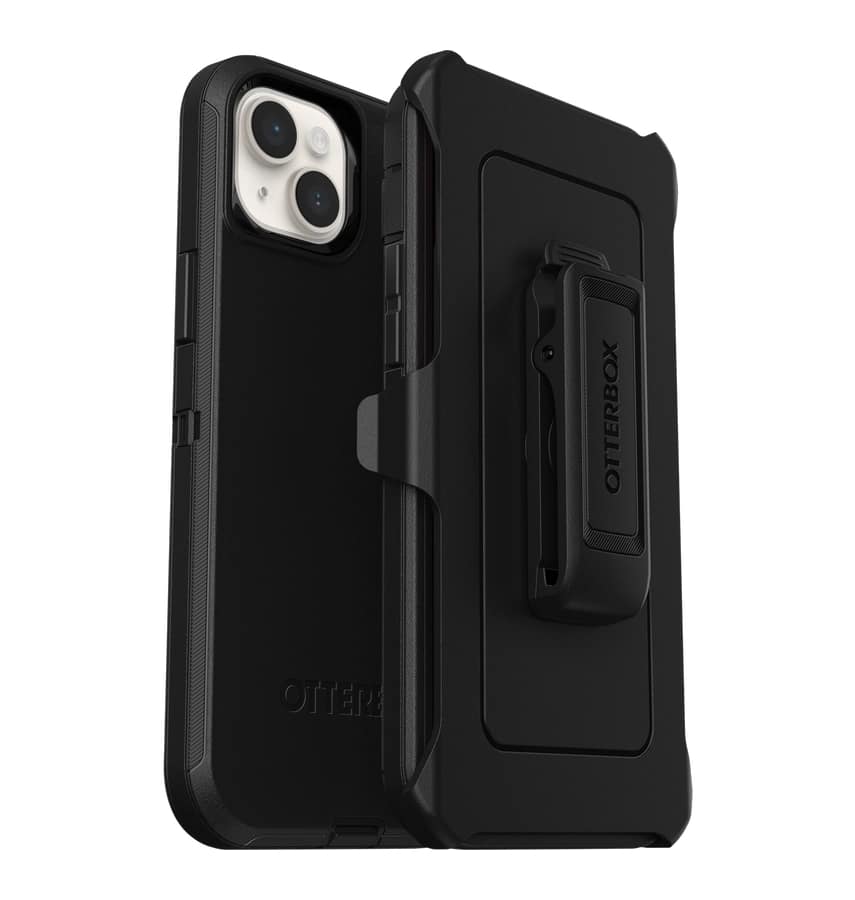 iPhone 14 Plus Case – Black | OtterBox Defender Series Rugged, Durable & Multi-Layer Protective Cover