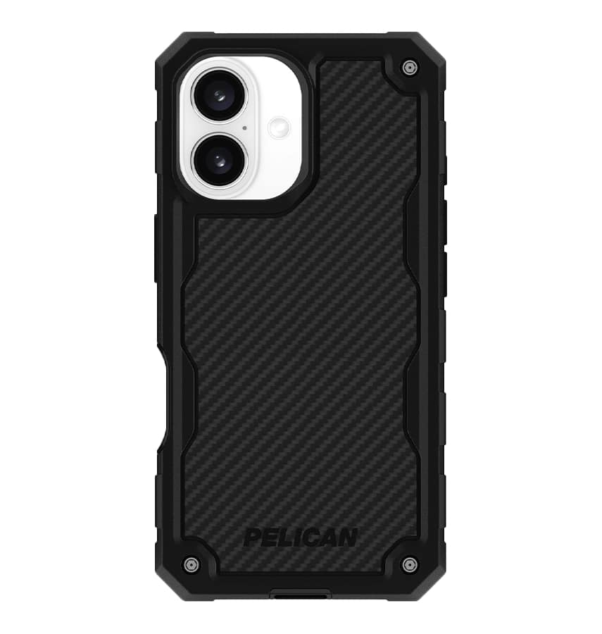 iPhone 16 Case – Carbon Fiber | Pelican Shield MagSafe Cover with Holster, Military-Grade Drop Protection & Heavy-Duty Design