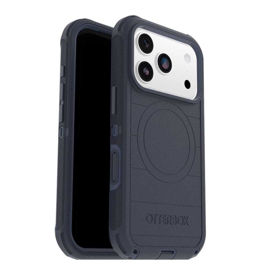 iPhone 17 Pro MagSafe Case – Riverside Blue | OtterBox Defender Pro Rugged Protective Cover with Camera Control