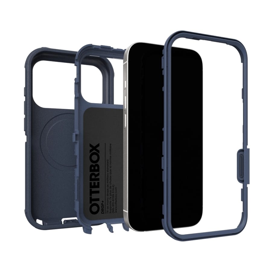 iPhone 17 Pro MagSafe Case – Riverside Blue | OtterBox Defender Pro Rugged Protective Cover with Camera Control