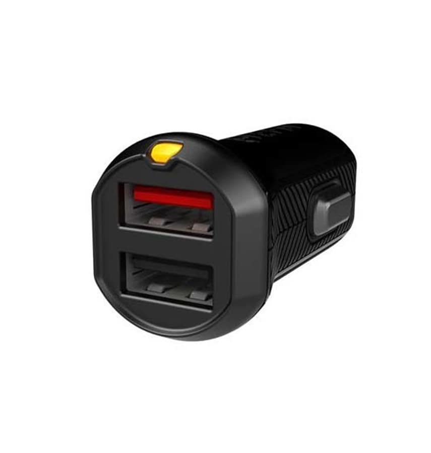 EFM Car Charger 3.4A – Black | Dual USB Rapid Charger with Fast Charging & Compact Design