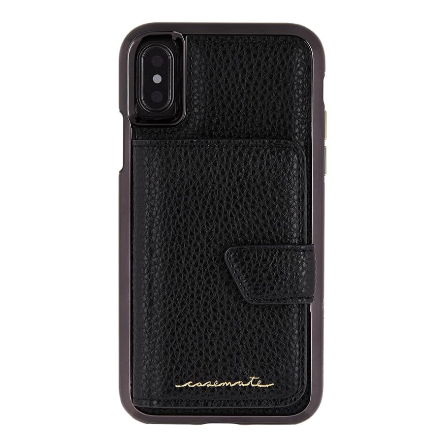 iPhone X Case – Black | Case-Mate Compact Mirror Cover with Sleek Finish & Built-In Mirror