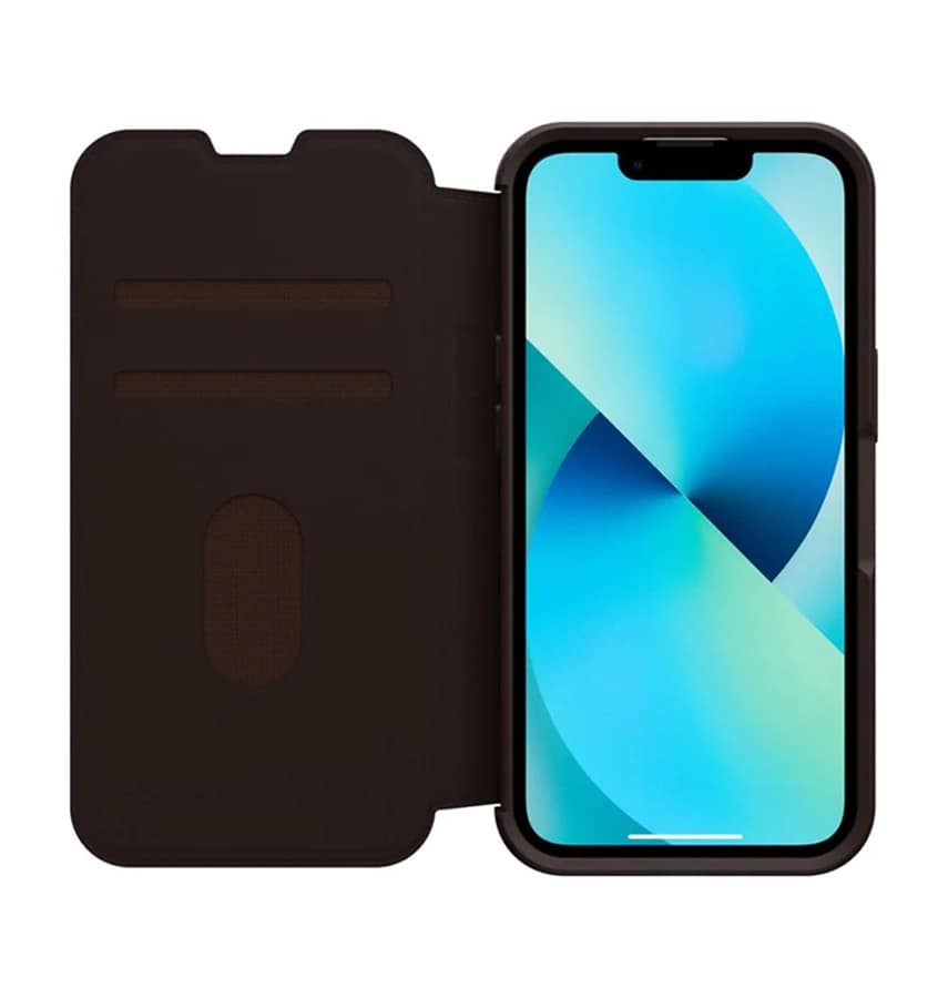 iPhone 13 Case – Black | OtterBox Strada Cover with Sleek Wallet Design & Durable Drop Protection
