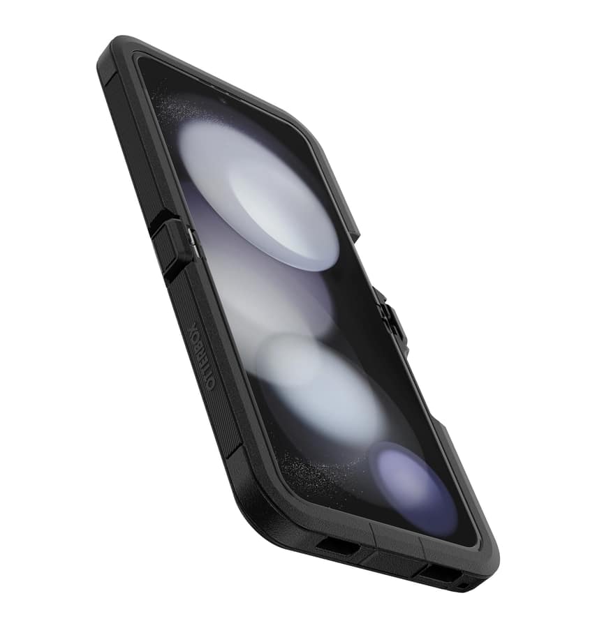 Samsung Z Flip 5 Case – Black | OtterBox Defender XT Cover with Rugged Protection & Drop Resistance