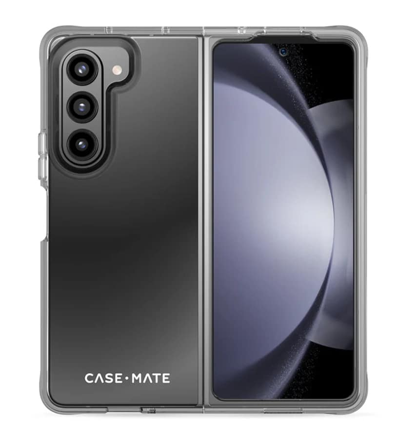 Samsung Z Fold 5 Case – Clear | Case-Mate Tough Plus Cover with Antimicrobial Protection & Durable Design