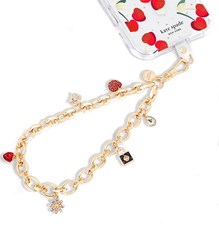 Kate Spade Phone Charm Wrist Strap Favorite Things | Stylish & Durable Accessory for iPhone & Other Smartphones