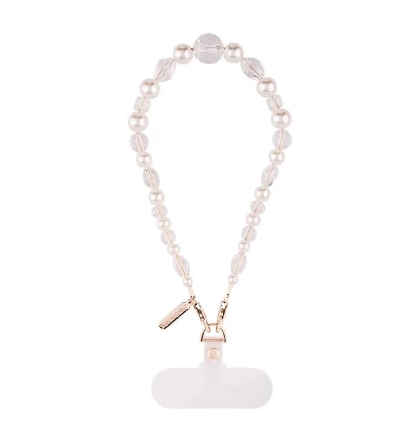 Case-Mate Beaded Phone Wristlet – Universal Crystal Pearl | Stylish & Durable Accessory for iPhone & Other Smartphones