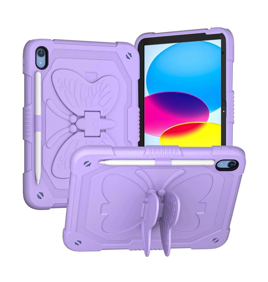 iPad 10.9 Survivor Generic with Butterfly Case – Lavender | Protective Cover with Slim, Durable & Stylish Design - Image 2