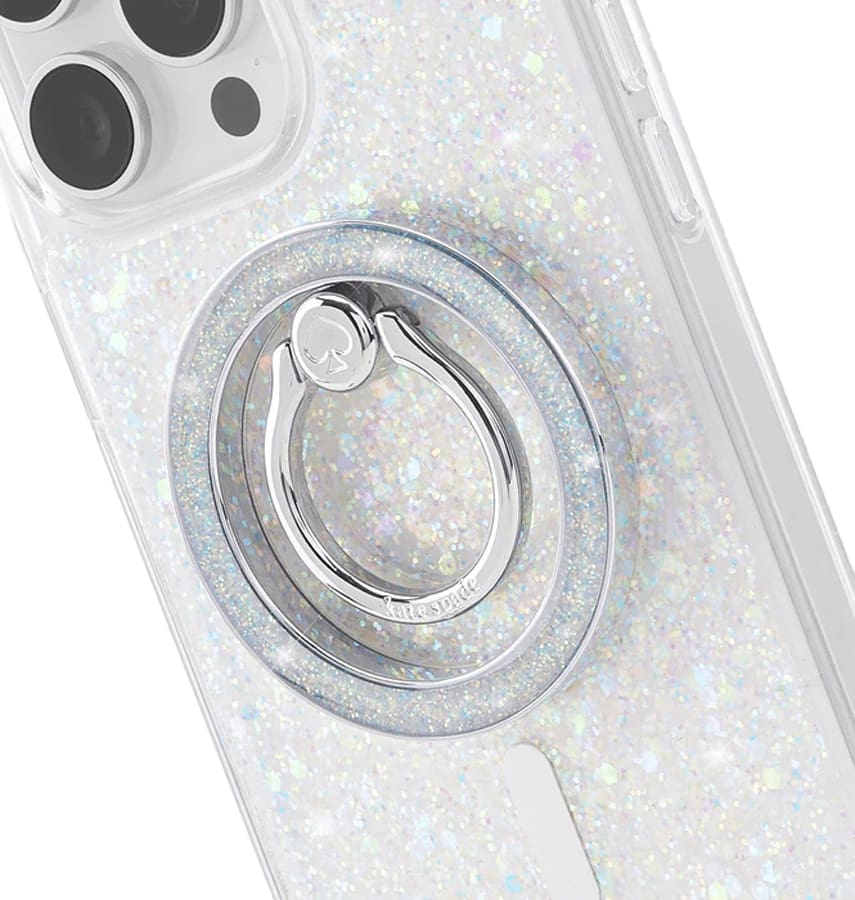 Magnetic MagSafe Ring Stand – Sparkle | Kate Spade Stylish & Functional Phone Accessory