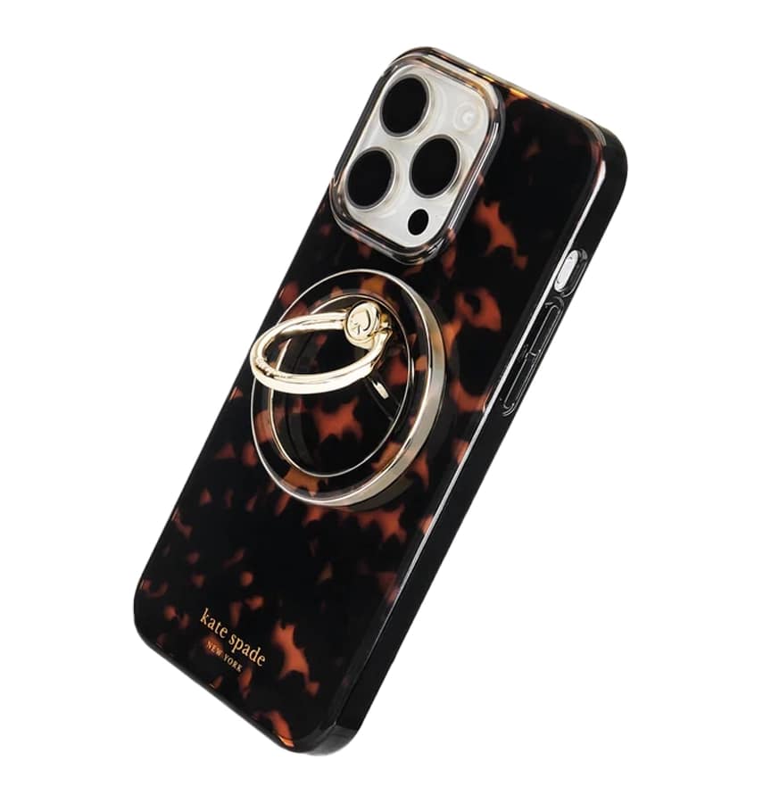 MagSafe Ring Stand – Tortoise | Kate Spade Stylish & Functional Phone Accessory