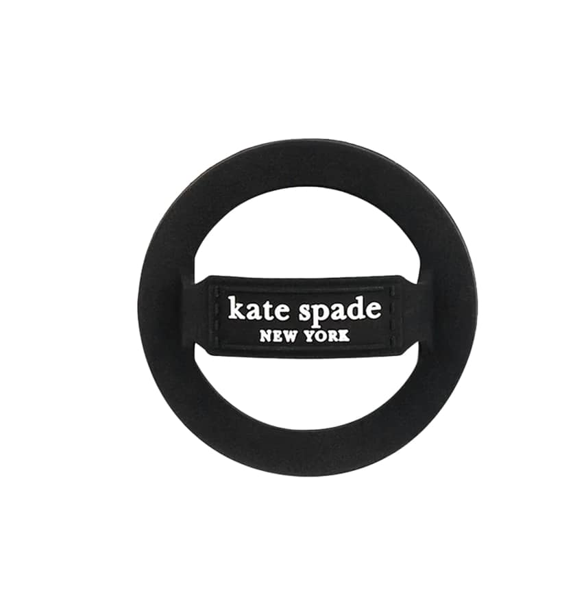 Magnetic MagSafe Loop Grip – Black | Kate Spade Stylish & Functional Phone Accessory