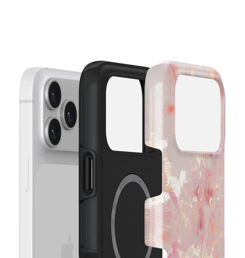 iPhone 17 Pro Tough MagSafe Case – Golden Coral | Burga Protective Cover with Slim, Stylish & Durable Design