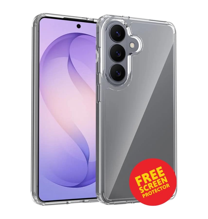 Samsung S26 Clear Hard Case – Transparent | 1.5mm Slim Protective Cover with Durable Design