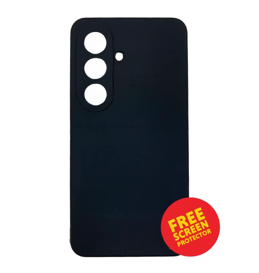 Samsung S26 Liquid Silicone Case – Black | MVR Soft-Touch Protective Cover with Slim & Smooth Finish
