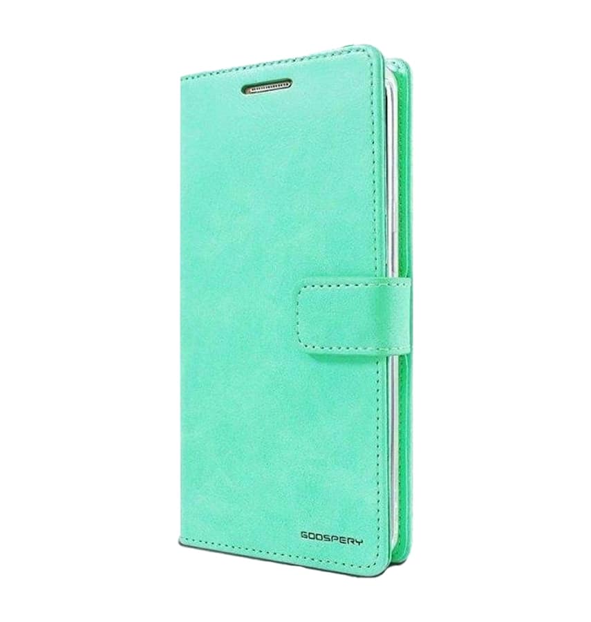 Samsung S26 Ultra Diary Case – Mint | Goospery Mercury Bluemoon with Card Holder & Shockproof Protection