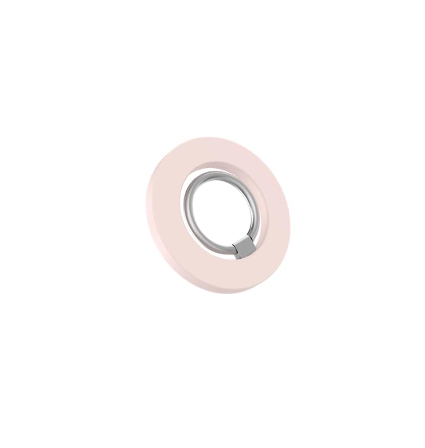Beetle MagSafe Ring – Blush | Liquid Silicone Finger Grip with Strong Magnetic Hold & Slim Design
