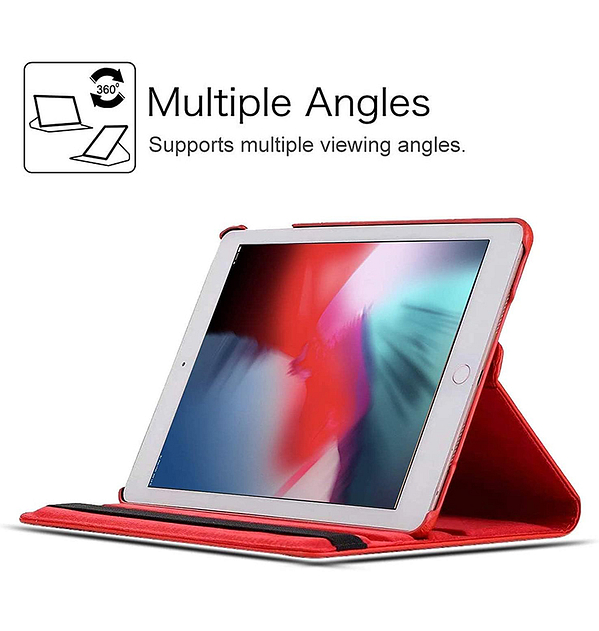 Rugged 360° Full - Body Case for iPad 10.9 (10th Gen) - Vibrant Red with Anti - Slip Grips & Military - Grade Drop Protection - Image 2