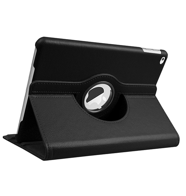 Professional 360° Rotating Case for iPad 10.9 (10th Gen) - Matte Black with Built - in Stand & Business Card Slot