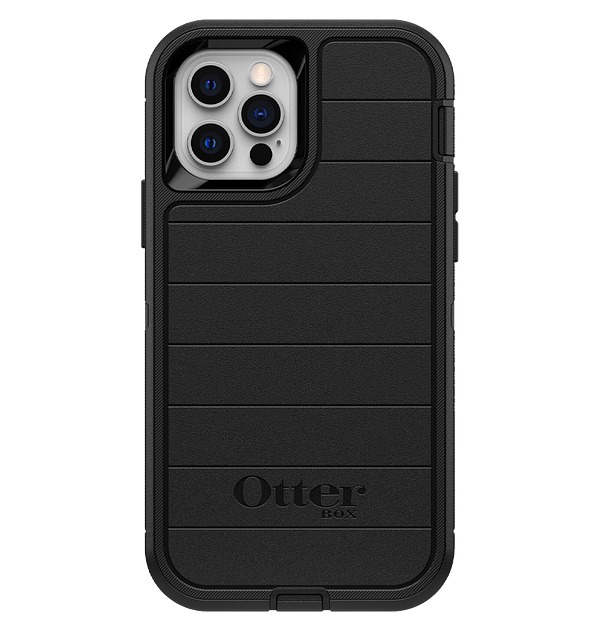 iPhone 12/12 Pro OtterBox Defender Series Case - Rugged Multi - Layer Protection (Black) | Built - in Screen Protector + Holster Ready