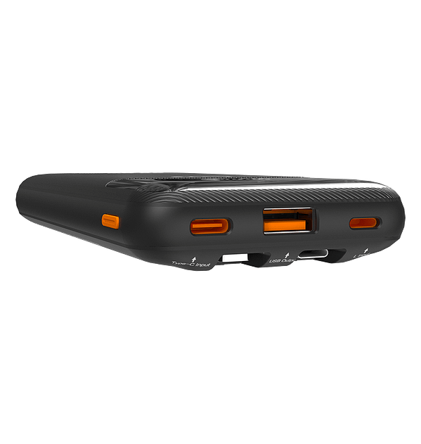 10000mAh Power Bank with Built - in Cable - MVR Rapid 10W Fast Charging | Compact & Portable (Black) - Image 4