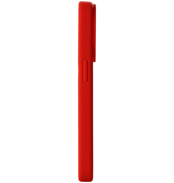 iPhone 15 Pro MVR Liquid Silicone Case - Classic Red | Ultra - Soft Microfiber Lining with Anti - Slip Grip - Image 3
