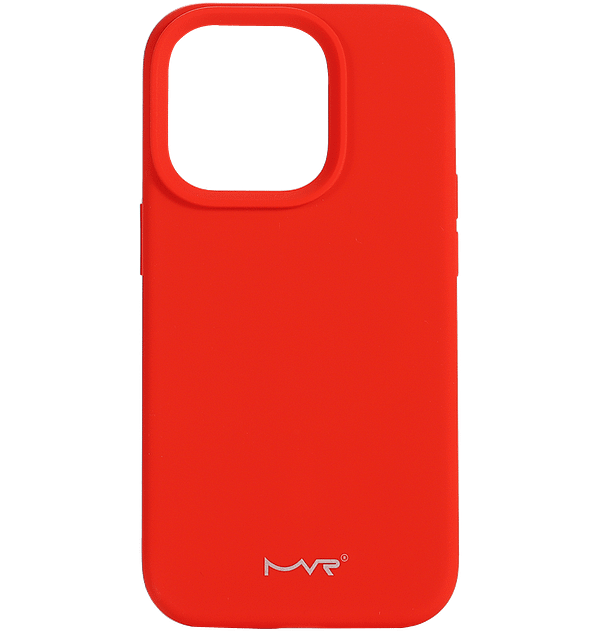 iPhone 15 Pro MVR Liquid Silicone Case - Classic Red | Ultra - Soft Microfiber Lining with Anti - Slip Grip