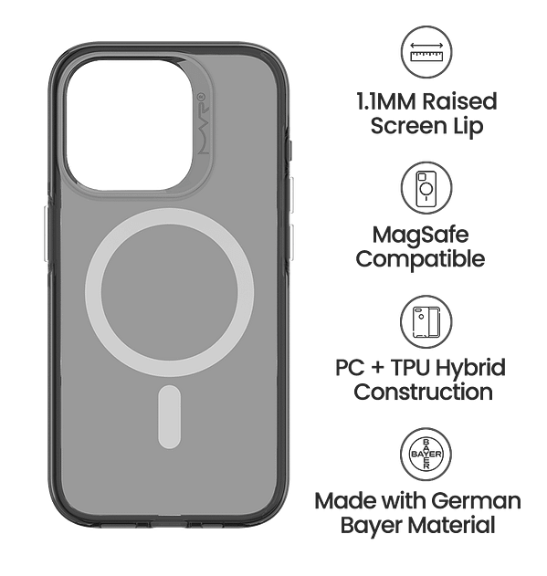 iPhone 15 Pro MVR Nova Case - Jet Black | Stealth Matte Finish with Carbon Fiber Reinforcement - Image 4