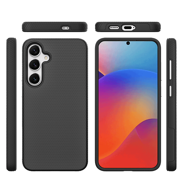 Samsung Galaxy S25 Plus Case - Black Triangle MagSafe Cover | Slim Protective Case with Magnetic Lock - Image 3