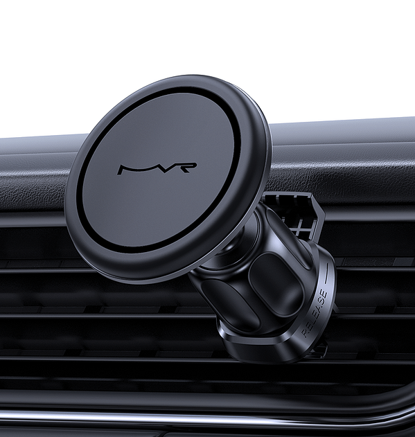 T5 MVR 360° Rotating MagSafe Car Charger - Wireless Phone Holder & Charger (Black) | 15W Fast Charge - Image 2