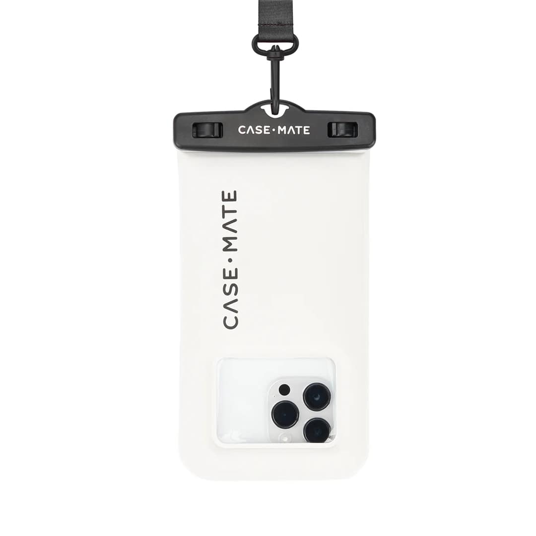 Case-Mate Waterproof Floating Pouch – Sand Dollar | Universal Water-Resistant Pouch with Clear Window & Secure Seal