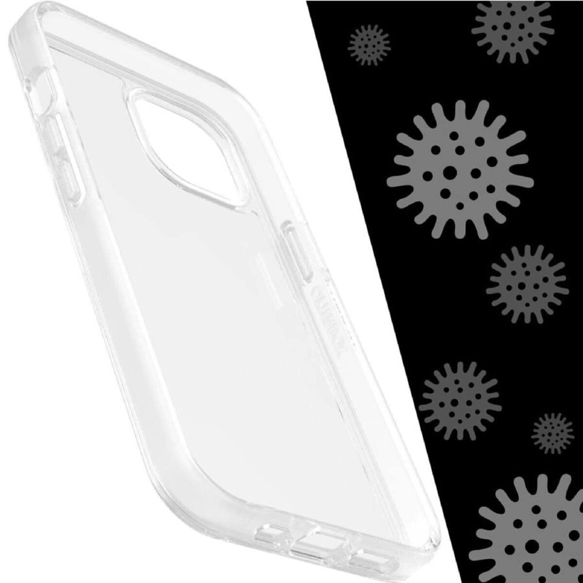 iPhone 14 – Clear | OtterBox Symmetry Series + Antimicrobial, Soft Touch Protective Cover