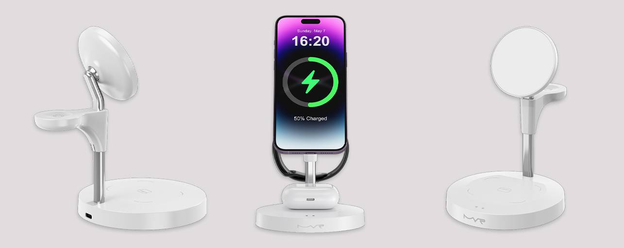 Must-Have 3-in-1 Apple Charging Dock for Fast & Wireless Charging