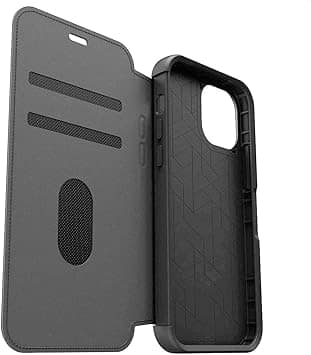 iPhone 12 Mini Case – Black | OtterBox Strada Series, Soft Touch Protective Cover